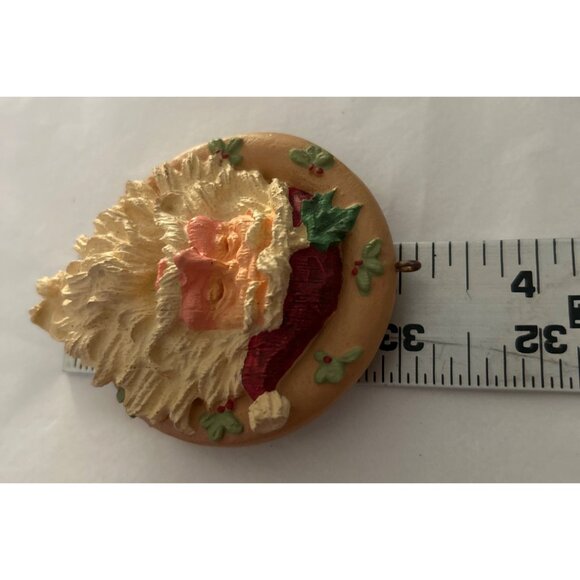 Hallmark 1988 Kringle Portrait Handcrafted Santa Christmas Ornament Collectible - Picture 4 of 7